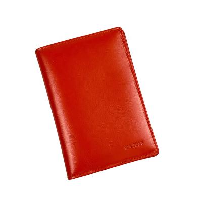 China Simple and Fashion Durable Genuine Leather Cover Passport Holder Passport Card Holder for sale