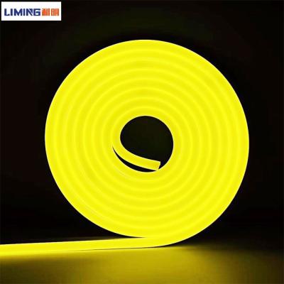 China LANDSCAPE DC12V 2835 lemon yellow mini 6mm 5m 8mm cuttable flexible silicone sets led flex neon for sale