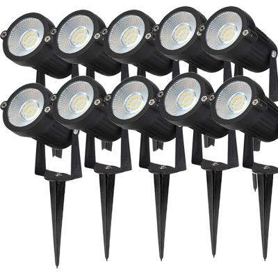 China Outdoor LANDSCAPE garden decoration DC12V IP65 3W 5W 6W waterproof smd spike led lawn light for sale