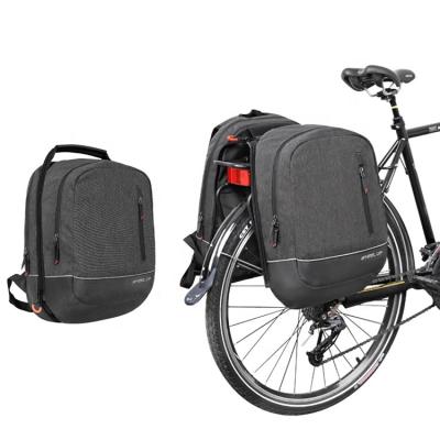 China Waterproof WHEEL UP 26L Multifunctional Bicycle Bag Backpack Bike Rear Rack Pannier Bag For Road Bike MTB for sale