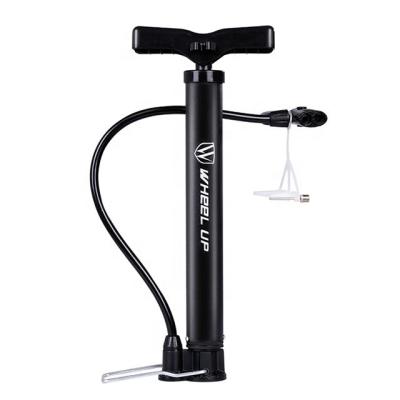 China Durable/Lightweight WHEEL UP Wholesale Bicycle Accessories Foot Pump Bike Air Floor Pump Aluminum With120PSI Bicycle Inflator Cycling Frame Pump for sale