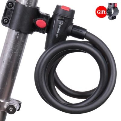 China Durable/Enviromental/Convenience WHEEL UP High Security Level Key Cable Lock Anti-theft Bike Lock Cable for sale