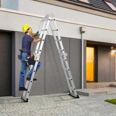 China Universal Folding Ladders 4.7m Aluminum Folding Ladder for sale