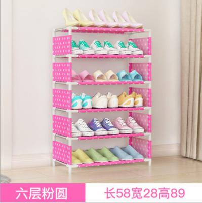 China (Size) 6 row adjustable shoe rack for sale