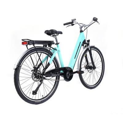 China Aluminum Alloy Most Lady E-Bike Kit Conversion Mode Bafang Rear Hub Motor 36V 250W Electric Bike Moped With Pedals for sale