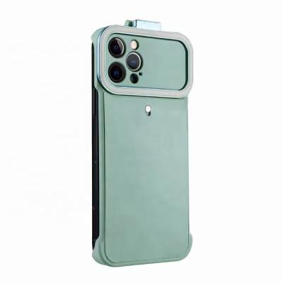 China Cell Phone Case Light-filling Photo Led Selfie Ring Fill Light Flashlight Cover For iphone 12 pro Max Mini Cases for sale