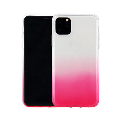 China Light weight good quality cheap price gradient shockproof phone cases for iPhone 11 pro max tpu cell phone case for sale