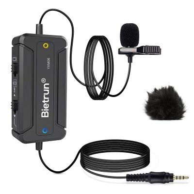 China Microphone Handheld Lapel Microphone for Apple Phone/Camera/Android Phone/DSLR Pad with Noise Canceling, Wired Omnidirectional Professional for sale