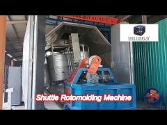 energy saving shuttle type rotomoulding machine  plc control system  professional machinery for maki