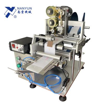 China New NY-811 Food Table Automatic Label Manual Top Dispensing Machine With Expire Date Printing Stamping for sale