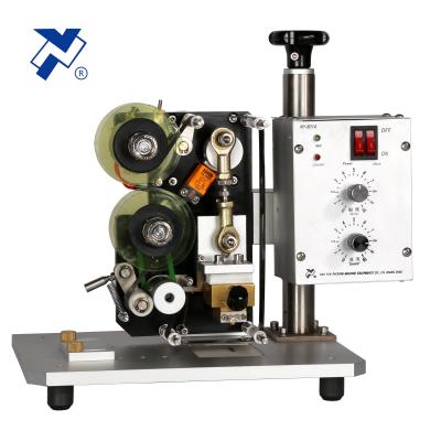 China NY-801A Packaging Industry Semi-automatic Hand Manual Tape Band Mini Expire Date Coding Machine for sale