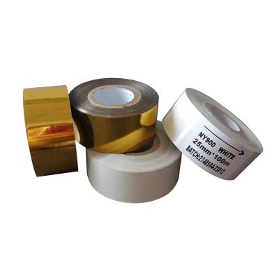 China Plastic Black Gold Foil Silver White Coding Tape For Bundle Heat Stamping 30mm*100m/35mm*183m for sale