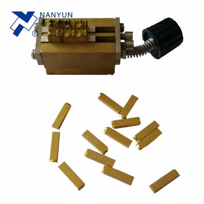 China Hot Stamping On Food Package T/R Type Brass Characters Used On Ink Roller Coding Machine for sale