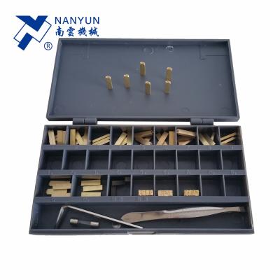 China Consumables for date coding machine R or T type stamp brass copper letters for hot foil DY-8 date coding machine for sale