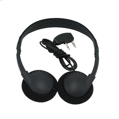 China Headband china factory produce cheap headset use disposable earphone for hospital and aviation school airplane wired 3.5mm for sale