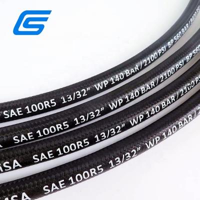 China High quality R5 hydraulic rubber hose eco-friendly synthetic rubber+Steel oil resistant SAE 100 for sale