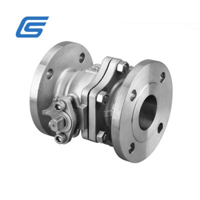 China General factory price DN50 2PC SS304 flanged ball valve for sale