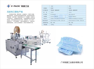 Cina Maschera non tessuta eliminabile dell'attrezzatura potente dei rifornimenti medici che fa macchina in vendita