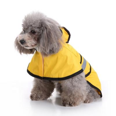 China OEM Chubasquero Para Perro Reflective Pet Raincoat PU Raincoat Poncho Hooded Waterproof Para Hunde Viable Jacke Rainwear for sale