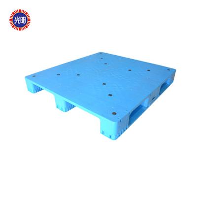 China Hygienic and Cheap Single Faced Steel Reinforced 100% Virgin HDPE Plastic Pallet for sale