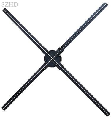 China Indoor And Outdoor OEM ODM Gesture Control 50cmm 65cm 100cm Dseelab Four Blades Six Blades 1536*1536 High Resolution 3d Hologram Fans Led Display for sale