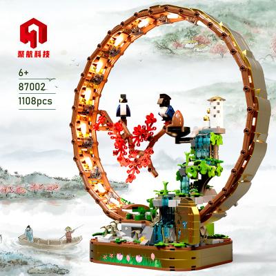 China Diy Assembly Juhang 87002 Magple Mounts Plum Building Toys Street View Architecture for sale