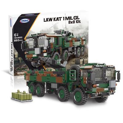 China Simulation Xingbao Model 06052 LKW KAT 1MIL GL Building Blocks Kampfpanzer Military Toys For Children for sale