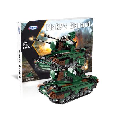 China Simulation Model Xingbao 06045 Flakpz Gepard World Series Tank Military Plastic DIY Blocks Building Toys For Boys for sale