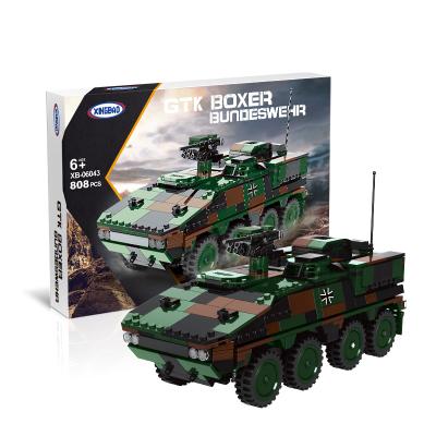 China Simulation Xingbao Model 06043 GTK Boxer Bundeswehr Building Blocks Kampfpanzer Military Toys For Children for sale