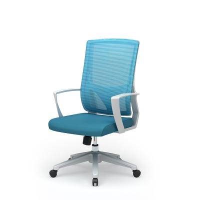 China Best Factory Price Office Building Ergonomic Office Building Mid Office Chair Mesh Chair Swivel Back for sale