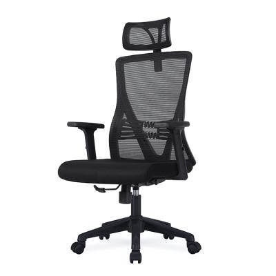 China Modern Ergonomic Modern Revolving Boss Mesh Office Revolving Chair With Headrest Adjustable In Height for sale