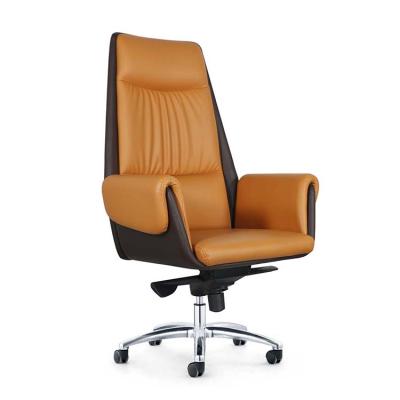 China Rotation Customize Executive Task Chair High Back PU Swivel Style Leather Executive Ergonomic Office Chair For Boss Manager for sale