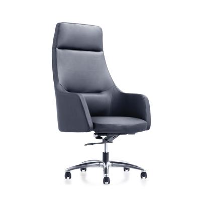 China PU Boss Chair Rotation Leather Swivel Chair With Armrest Head Recliner Ergonomic Office Chair With Support Pillow for sale