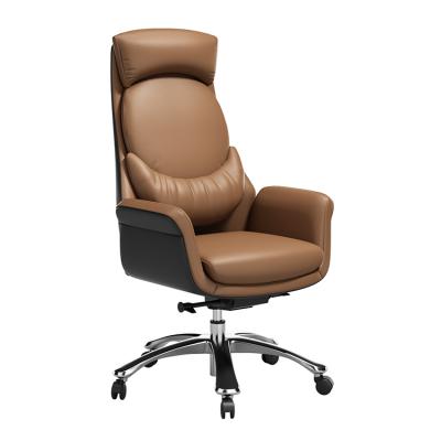 China Office Chair Black Leather Executive Classic Ergonomic Design Rotating Chair Rotating Chair for sale