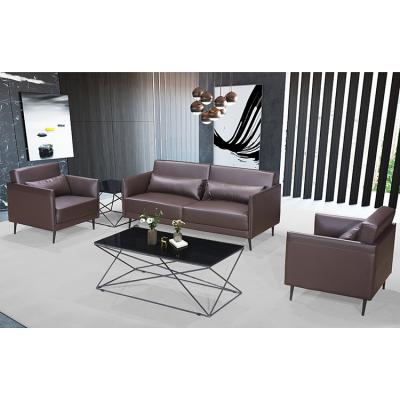 China Hot Sale Modern Brown Leather Sofa Set Convertible Living Room Sofa Set 321 Leather Sofas for sale