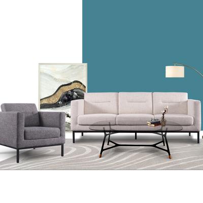 China Convertible Nordic Modern Gray Modern Style Fabric Sofa Living Room Custom Material Sofa for sale