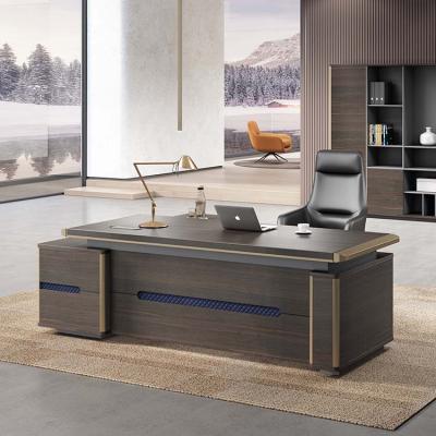 China Luxury wooden ejecutivos De madera de lujo d'escritorios de design table boss office furniture table modern convertible CEO office for sale