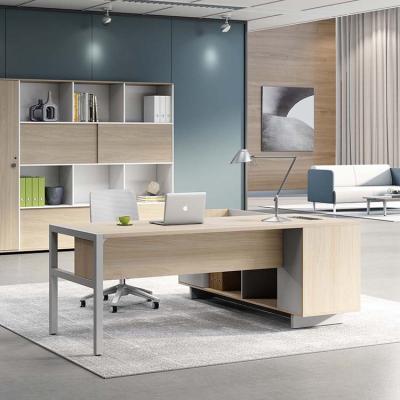 China New Design CEO Convertible Custom Melamine Wood Executive Modern Executive Desk For Office Furniture for sale