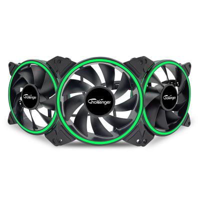 China Famous Chinese Computer Case Manufacturers 120mm Computer Case Fans 12v Fan CPU Cooler RGB Green PC Fan for sale