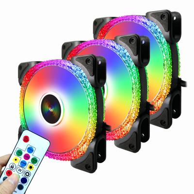 China Famous Chinese Computer Case Manufacturers Diamond Frame Computer Cases RGB Fan 120mm PC Fans 12v Cooler CPU Fan for sale