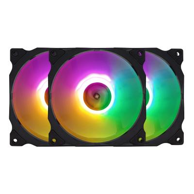 China Free Sample Computer Case PC Fan120mm CPU Cooler Fans Cooling Fixed 3 Colors Fan Cooler RGB Fans for sale