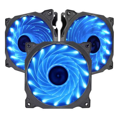 China Famous Chinese Computer Case Manufacturers Case 15 Light Led RGB PC Fan 12v 120mm Mute Radiator Cooling Cpu Computer Fan for sale