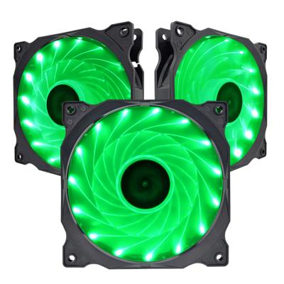 China Famous Chinese Computer Case Manufacturers Case 15 Light Led Mute Fan 12v RGB Radiator Fans 120mm CPU Computer PC Cooling Fan for sale