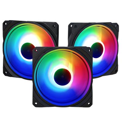 China Computer Case Chinese Brand Customizable Mute Computer Led PC Fan 120mm CPU Heatsink Cooling RGB Fans for sale