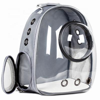 China Durable Portable Transparent Breathable Pet Backpack PC Space Capsule Pet Cat Dog Travel Backpack for sale