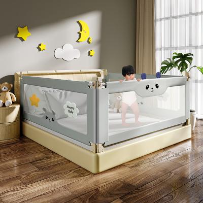 China Hot Selling Bed Rail Adjustable Baby Bedrail Folding Protective Kids Children Push In Barrier Rails for sale