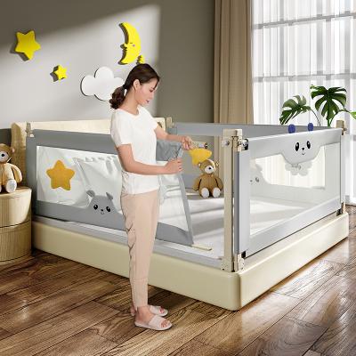 China Folding Bed Rail High Quality Baby Bed Fence Kids Push In Fence Ranger Guard Bed Fence With Adjustable Height for sale