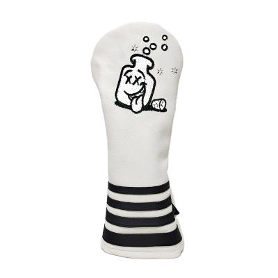 China Durable Leather Logo Golf Headcover Custom Embroidery Printed PU Golf Driver Wood Headcover Customized Head Cover From Factory Wholesale Price for sale