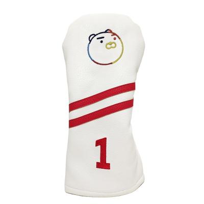 China Factory Direct Durable PU Leather Golf Headcover For Divers Custom Made All Style Golf Club Head Covers for sale