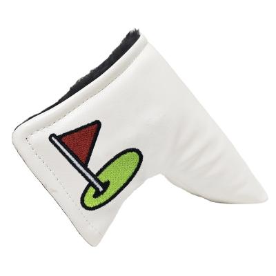 China Durable Newest Style Custom PU Leather With Magnetic Closure Golf Club Head Cover For Blade Headcover for sale